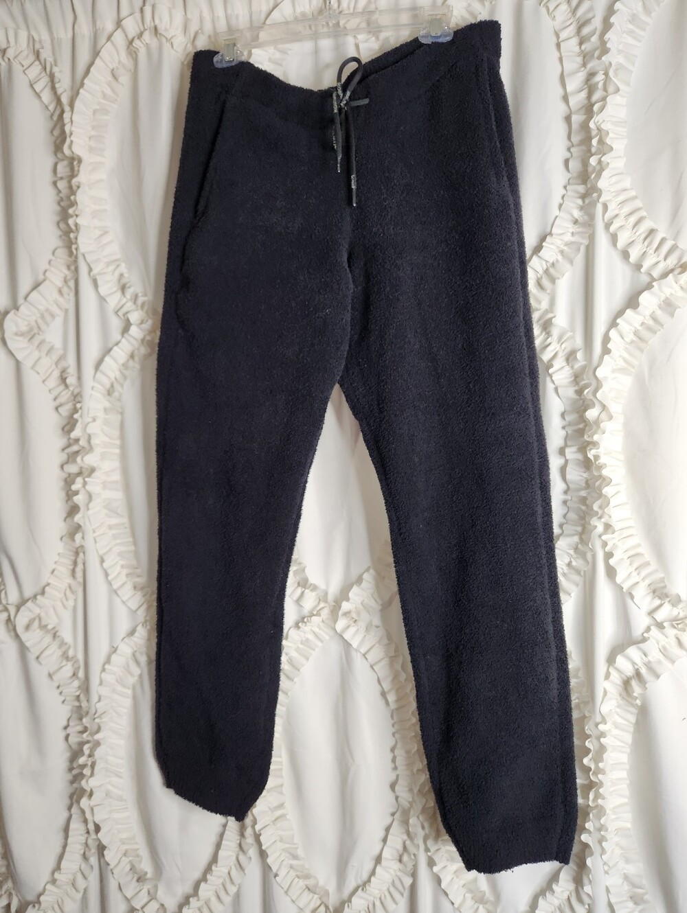 Kashwere Men’s Black Joggers Fleece Size Medium - Picture 2 of 7